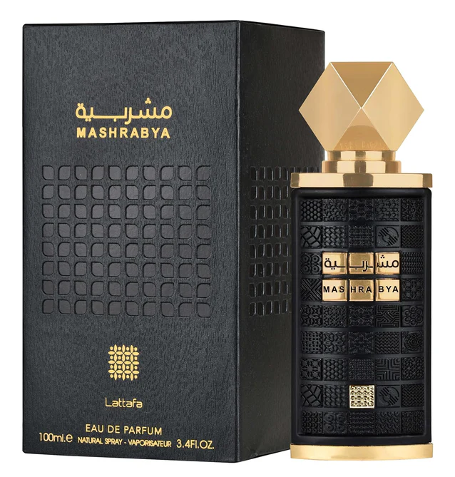 Lattafa Mashrabya for Unisex Eau de Parfum Spray, 3.4 Ounce 100 ml