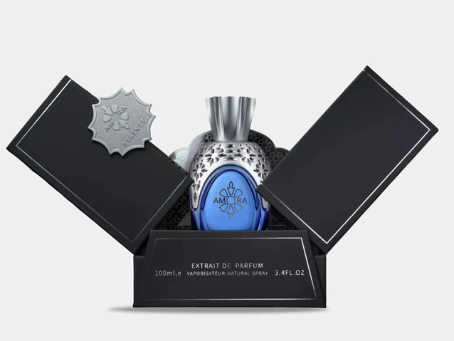 Amora Essence Extrait De Parfum 100Ml 3.4Oz Unisex Fragrance - Luxury and Original Extrait de Parfum with Top notes of Lychee, Rhubarb and Bergamot